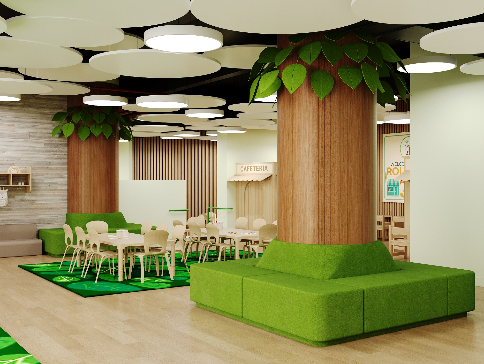 Community gathering space for group activities