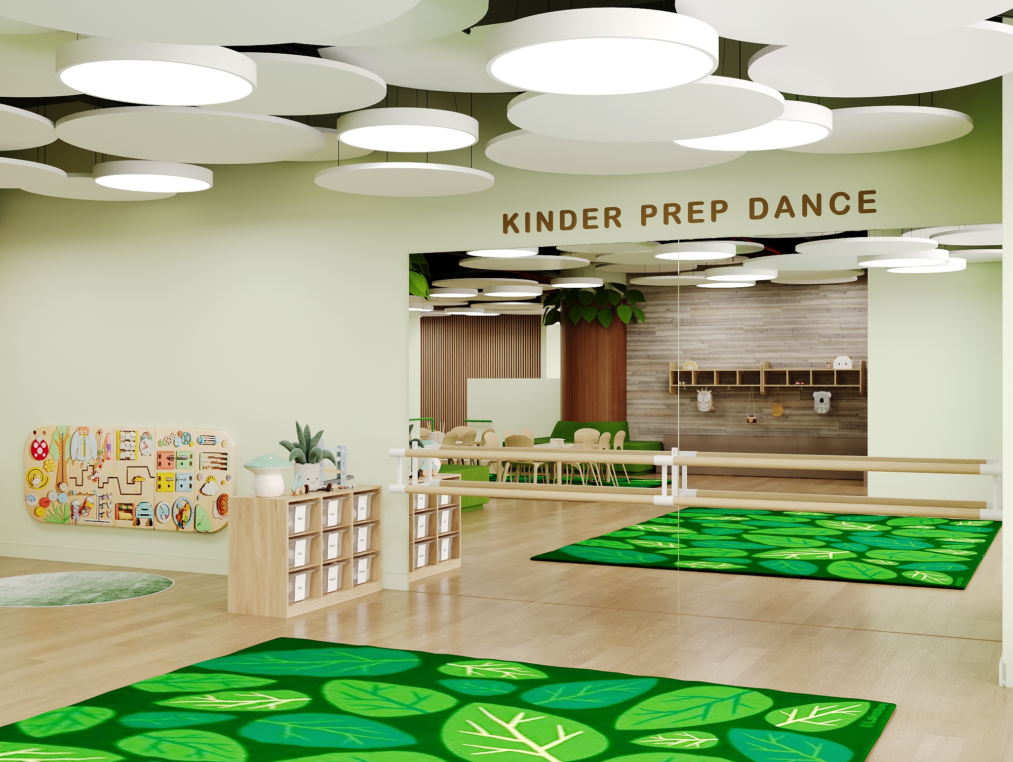 Dance and movement studio for physical activities